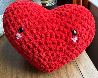 Crochet Heart Plushie (Amigurumi)