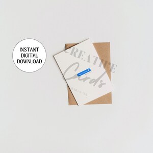 HBD afdrukbare wenskaart, digitale download, 5x7 kaart, 4x6 kaart, 10x7 kaart