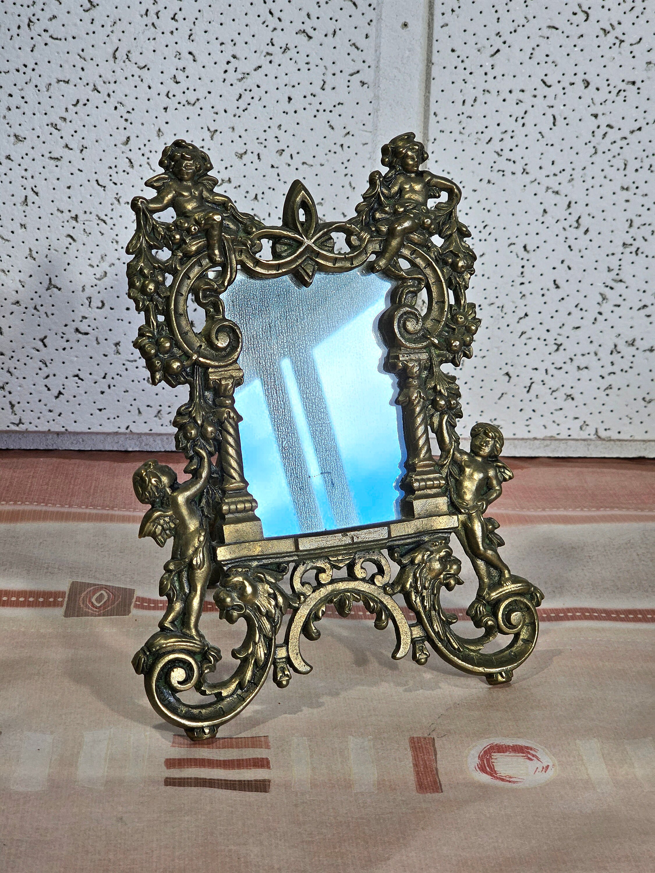 Antique Peacock Mirror - Etsy Canada