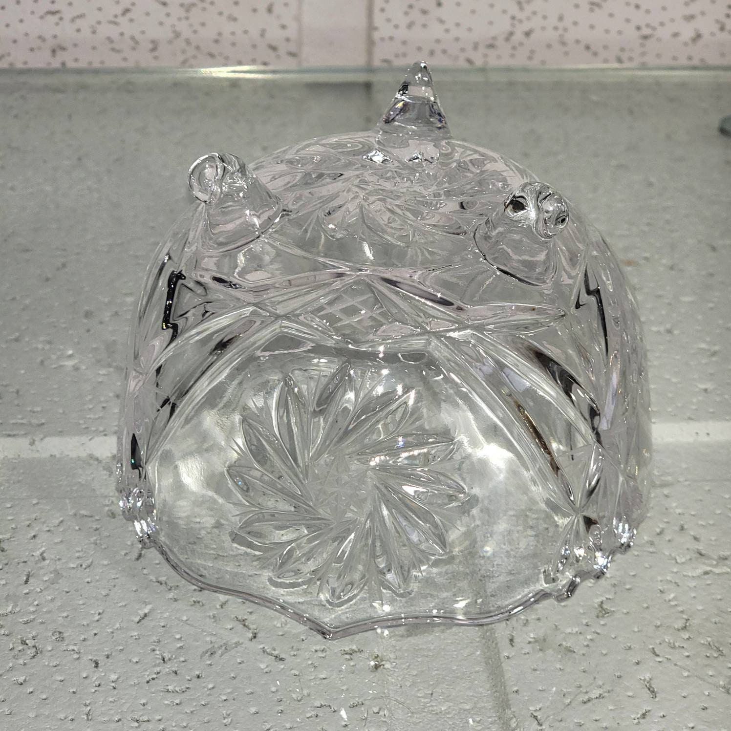 ボヘミア クリスタル フット ボウル / ボヘミアン クリスタル ボンボ