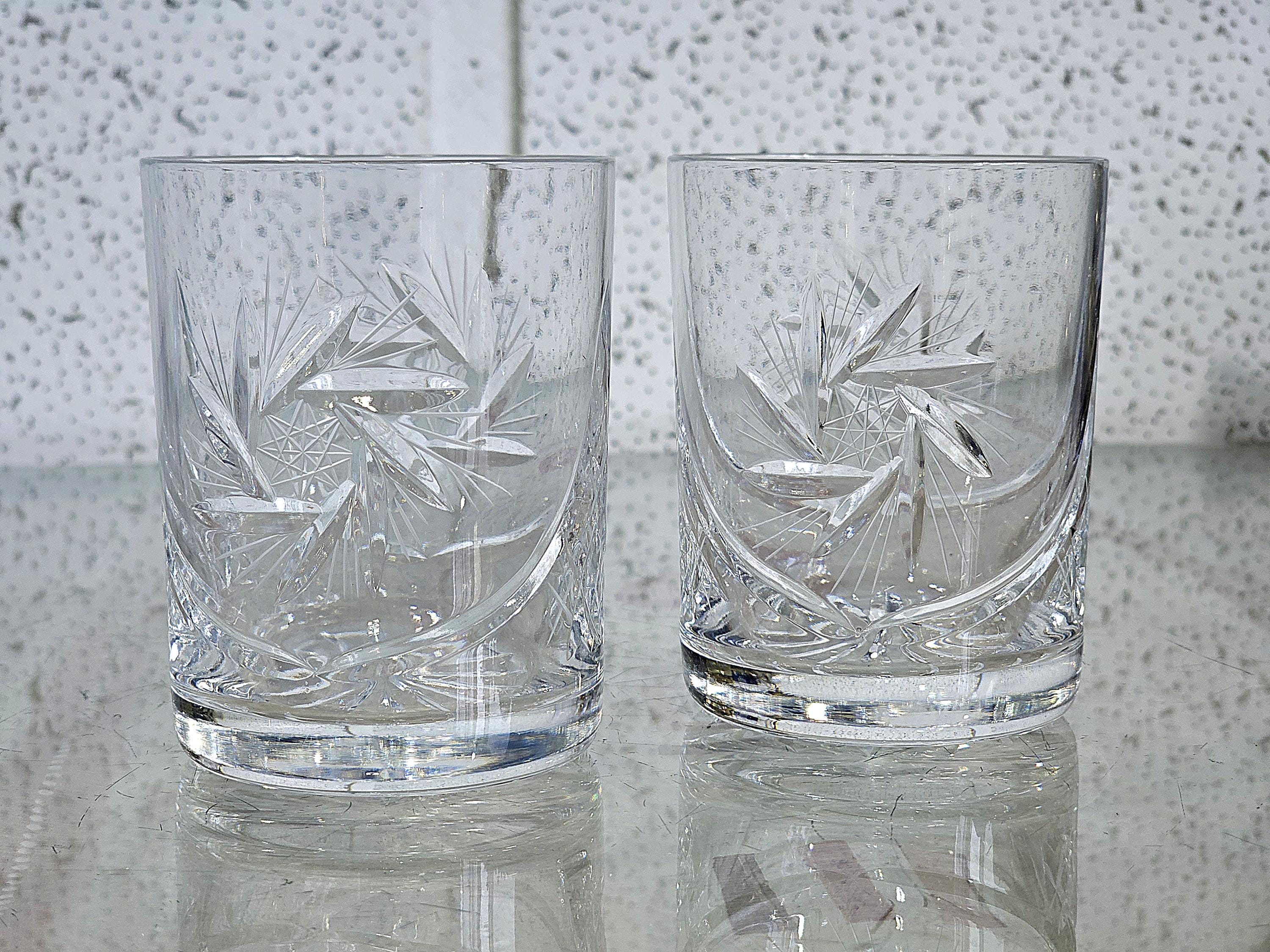 Bohemia Lead Crystal Crystalex Monica Pinwheel Double Old