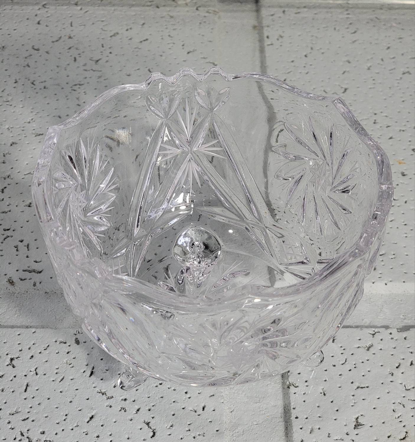 ボヘミア クリスタル フット ボウル / ボヘミアン クリスタル ボンボ