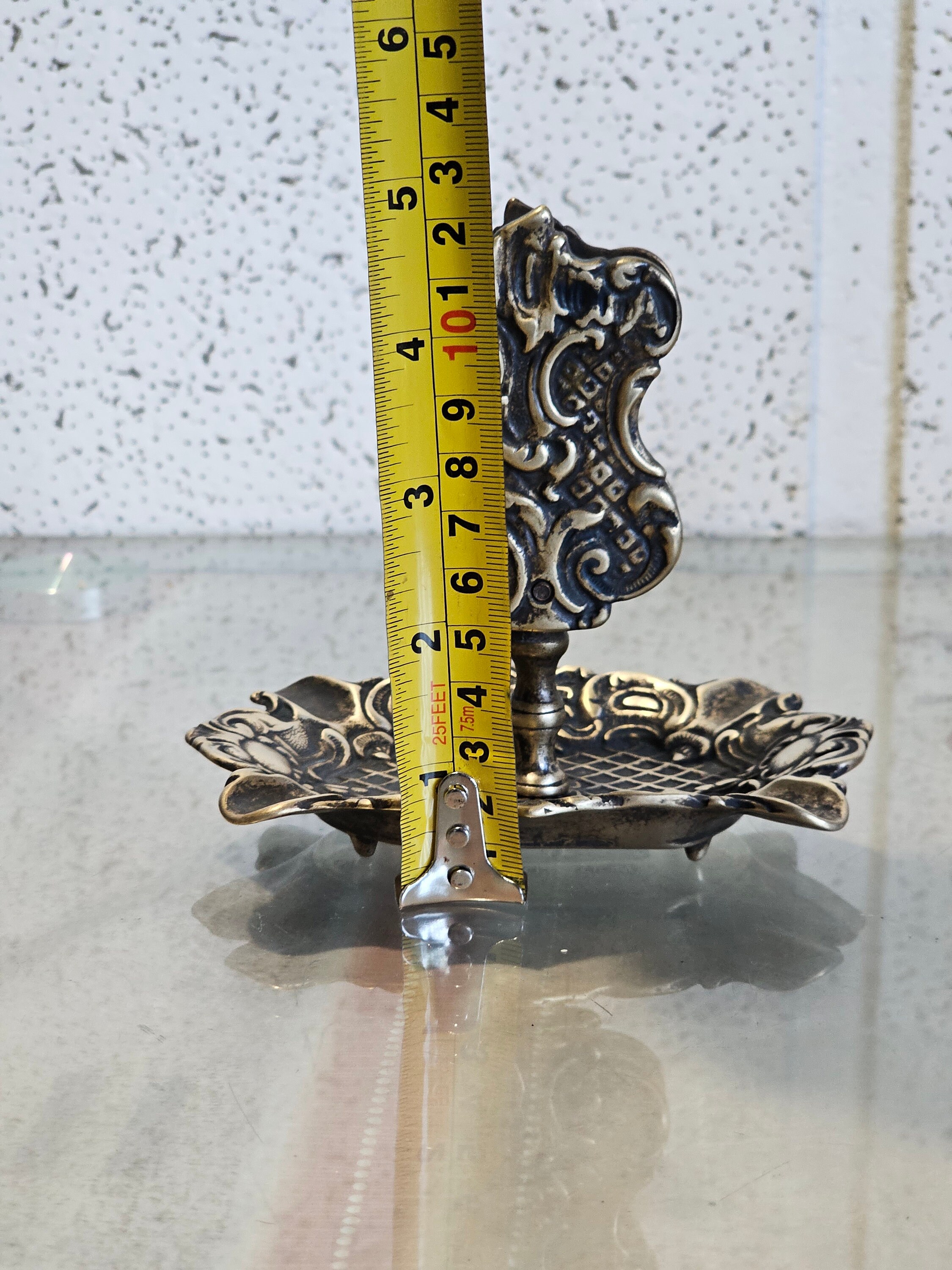 Stylars 真鍮マッチホルダー灰皿、アンティークシャビーシック