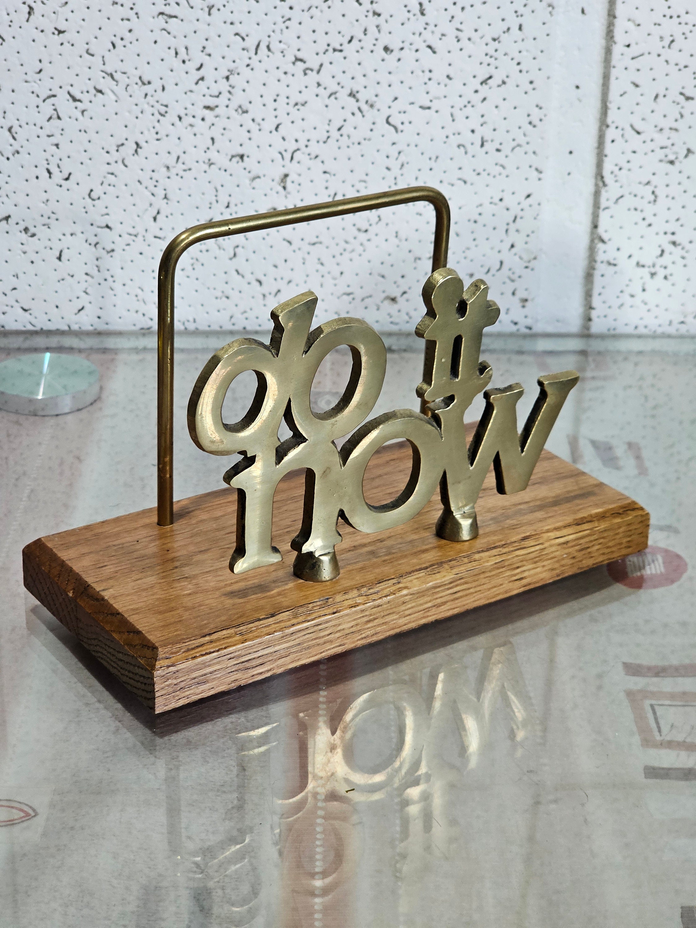 Porte-lettre vintage en laiton, porte-serviettes de table, chat persan