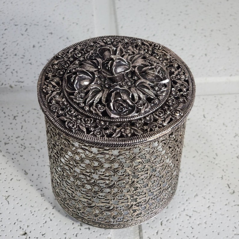 Large Vintage Pewter Candle Holder/oriental Pewter Candle Holder. Etsy Singapore