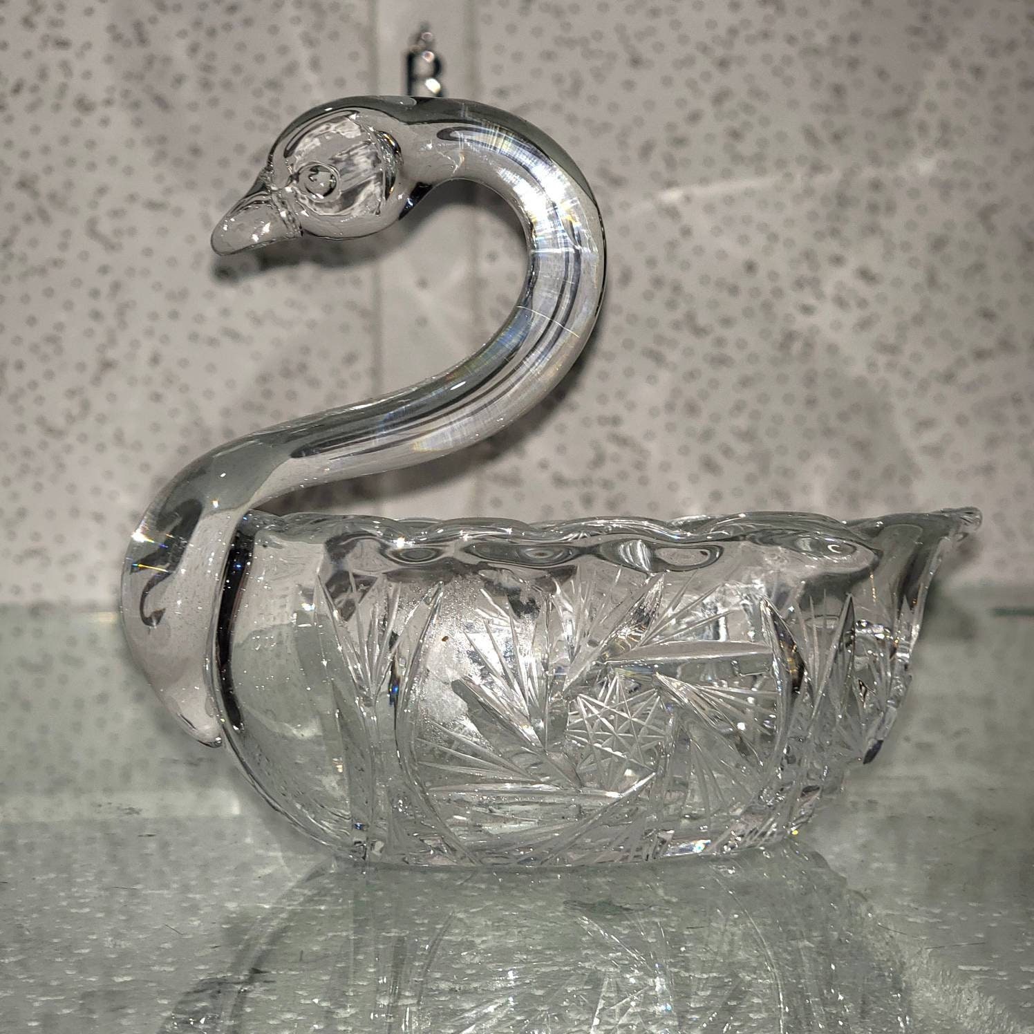 Bohemia Crystal Swan - Etsy