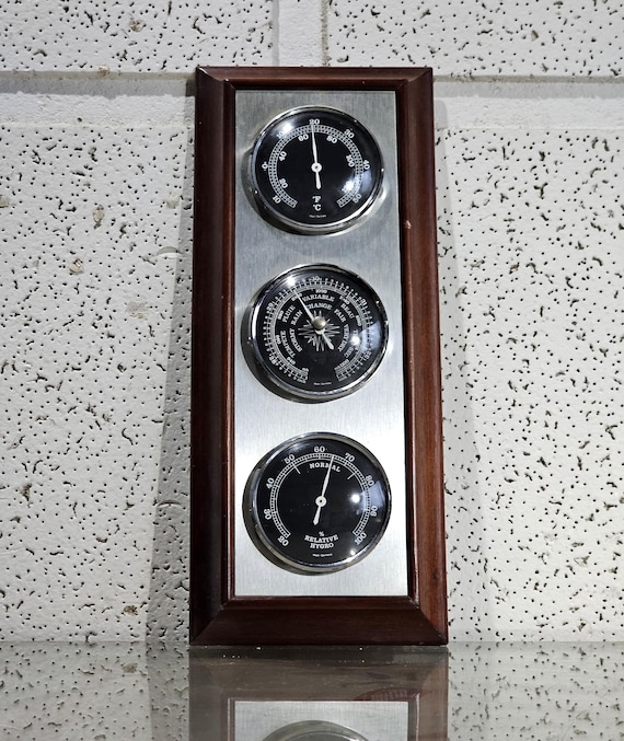 フィッシャー・シェラトン・ウェザーステーション 温度計 気圧計 湿度