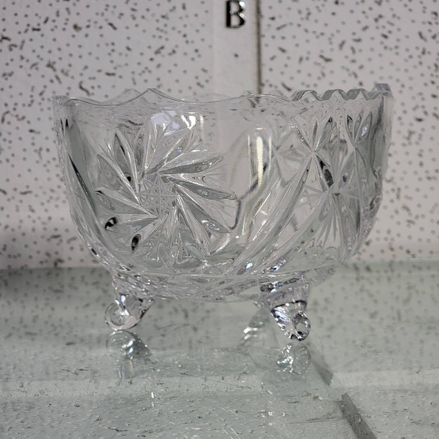 ボヘミア クリスタル フット ボウル / ボヘミアン クリスタル ボンボ