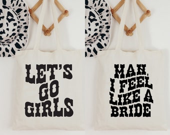 Nashville Bachelorette Tote, Bridesmaid Tote, Nashville Bachelorette Favors, Bridesmaids Totes, Cowgirl Themed Bachelorette, Bridesmaid Gift