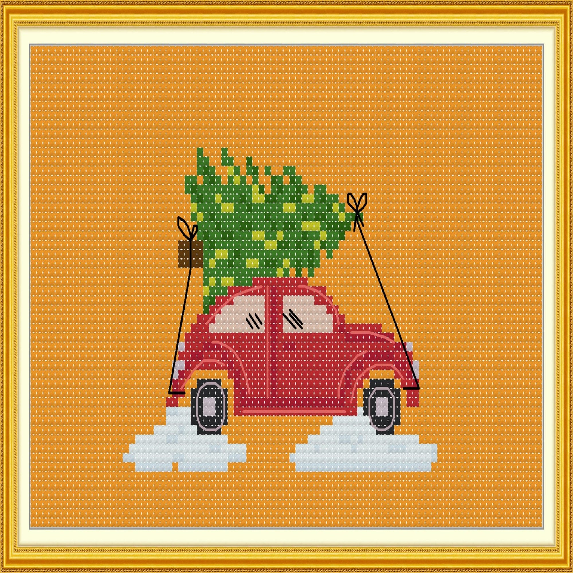 Sacramento Stitchery Cross Stitch Kits, 14CT Stamped Starter Kits for Beginners, Needlepoint