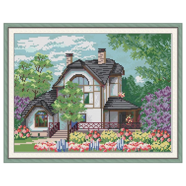 Pre Stamped Cross Stitch Etsy