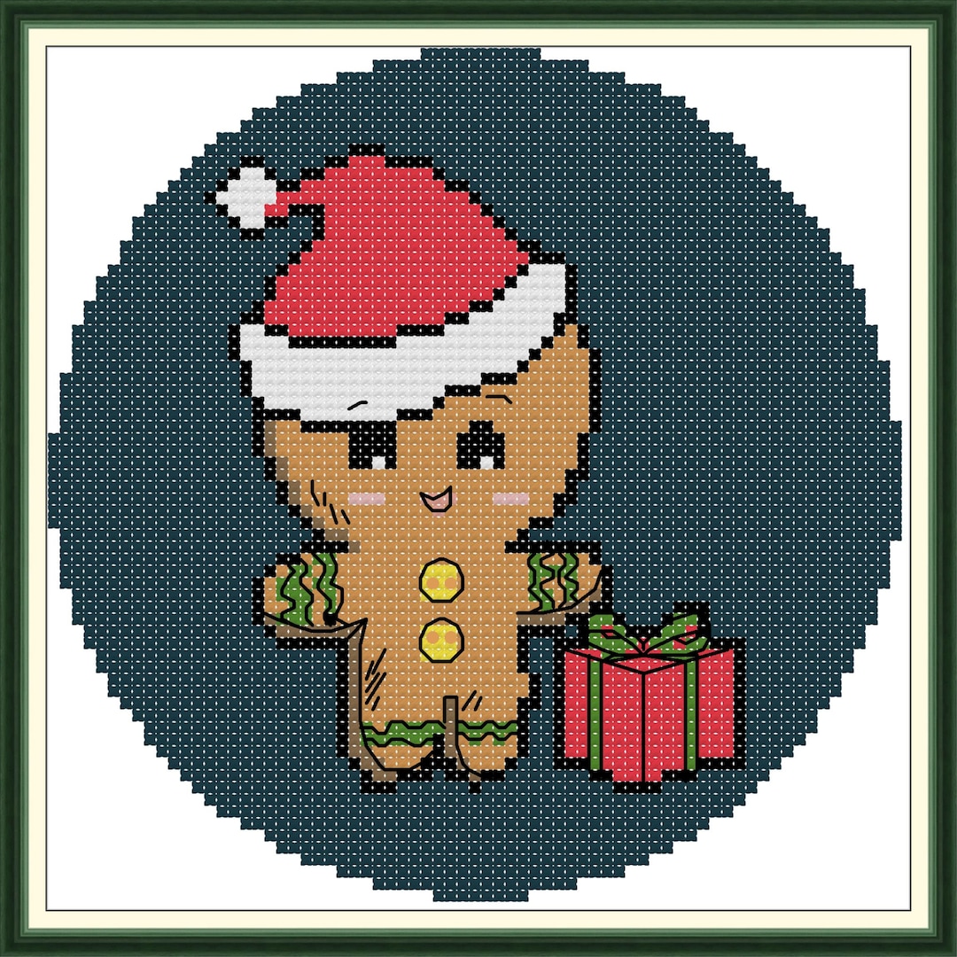 Sacramento Stitchery Cross Stitch Kits, 14CT Stamped Starter Kits for Beginnerschristmas Ginger