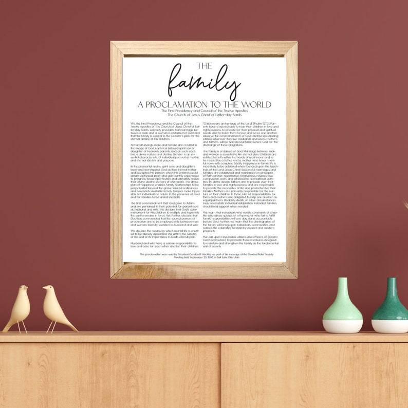 Prolamation Border Family Proclamation, Living Christ, Restoration, Articles of Faith ...