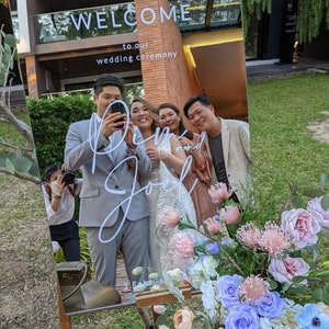 Mirror Selfie Welcome Sign, Acrylic Selfie Sign, Welcome Sign Wedding, Wedding Welcome Sign, Long Large Welcome Sign, Mirror Silver Sign