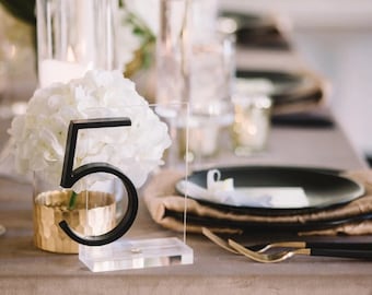 Big Acrylic Table Signs, Personalized 3 D Acrylic Table Number Stand, Wedding Table Numbers, Table Numbers Wedding, Acrylic Table Numbers