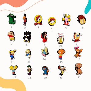 Croc Accessories, Bracelet Charms, Female Superhero Charms, Custom Charms, Cartoon Charms, Animation Charms, Movie Charms
