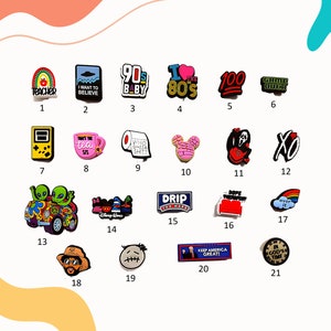 Meme Charms, Croc Accessories, Bracelet Charms, Sports Charms, Fashion Charms, Custom Charms, Quote Charms, Lit Charms
