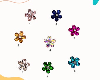 Rhinestone Charms, Flower Charms, Croc Accessories, Bracelet Charms, Fashion Charms, Custom Charms, Bling Charms, Croc Gift