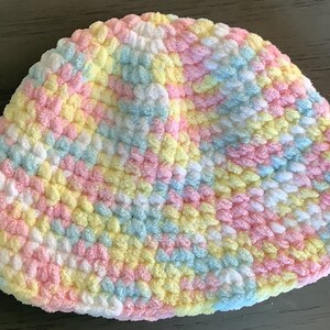 Hand crocheted bucket hats