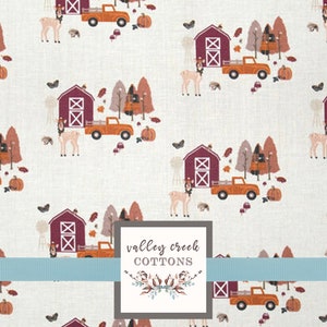 Fall on the Farm Cotton Apparel Quilting Fabric by the Yard