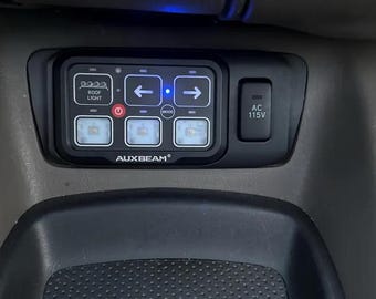 Panel de interruptores Auxbeam 6 + 1 para Toyota Sequoia/Tundra de primera generación (2001-2007)