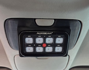 Panel de interruptores superiores para Toyota Sequoia/Tundra de primera generación (2001-2007) con sistema Auxbeam 6/8/8XL