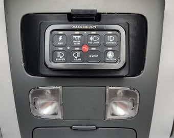 Panel de interruptores superior impreso en 3D para Toyota Tacoma Auxbeam 6/8/8XL (2005-2011)