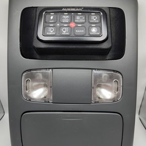 2012-2015 2nd Gen Toyota Tacoma Overhead Auxbeam 6/8 Gang Switch Panel Mount
