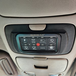 2001-2007 Toyota Sequoia/Tundra Overhead Auxbeam 6/8 Gang Switch Panel Mount