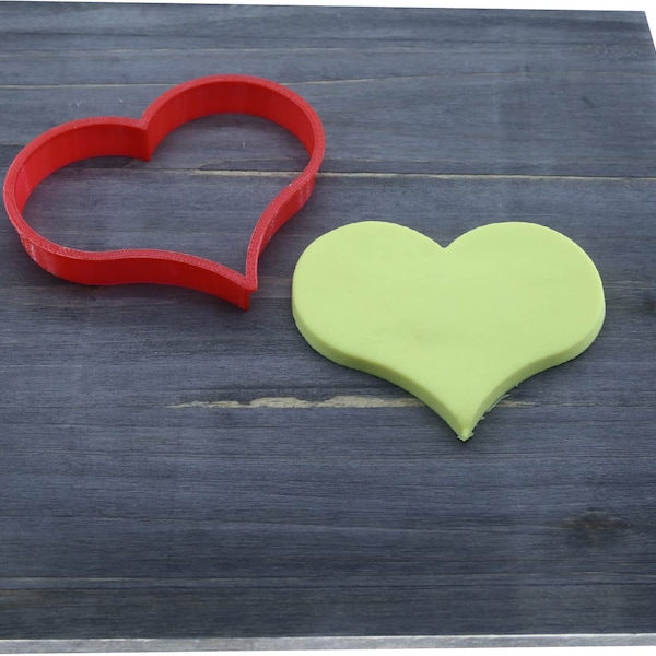 Valentines Day Plump Heart Cookie Cutter/ Fondant Cutter/ Clay Cutter, High-Quality, Numerous Sizes