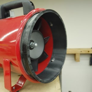 Exhaust Duct Flange, 3D Printed, for 8in Central Machinery Exhaust Fan