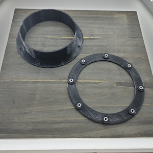 brida del conducto de escape de 4&quot;, impresa en 3D;