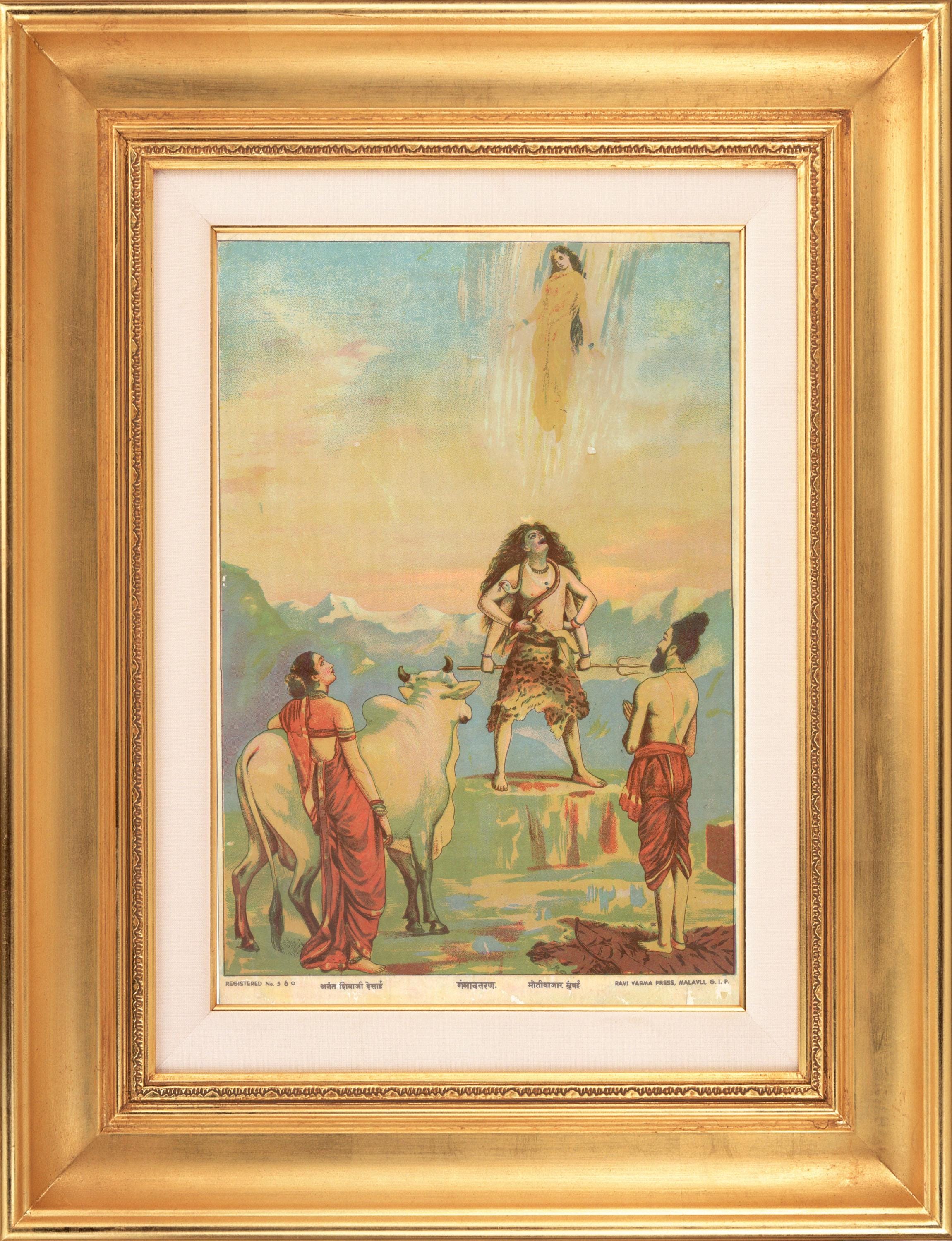 Buy Rare Original Raja Ravi Varma Lithographs: Ganga Avataran 14