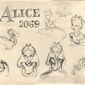 Disney Publications ALICE 2069 Oryginalny arkusz modelu numer 250-8