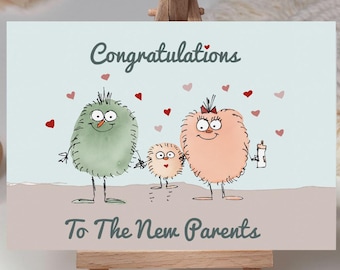 Congratulations New Parents Printable Card | New Baby Card Download