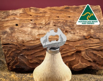 Australian Souvenir - Genuine Kangaroo Scrotum Bottle Opener, Gift (Medium)