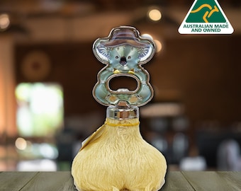 Australian Souvenir - Genuine Kangaroo Scrotum Bottle Opener, Gift