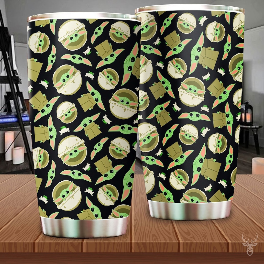 Baby Yoda Tumbler, Cute Baby Yoda Cup, Star Wars Tumbler, Baby Yoda