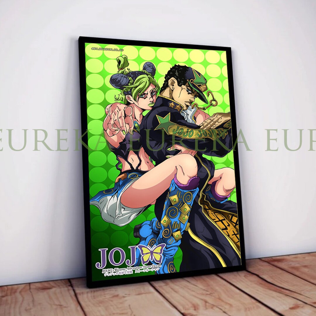 Jolyne and Jotaro Poster Jojo's Strange Adventure Etsy
