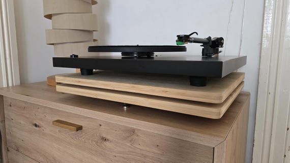 Bamboo Record Player Isolation Platform/stand for Rega, Dual