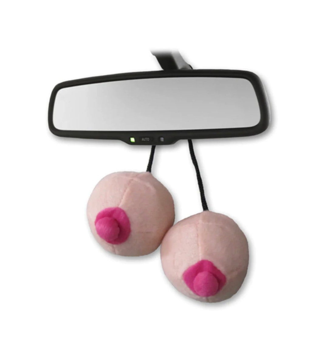 Car Boobies Funny Car Accessories Hanging Boobs Car Guy Etsy