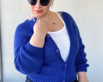 Mohair cardigan, Fluffy short cardigan, Mohair sweater knitted, open front cardigan, Knitted cardigan, Loose knit cardigan, Gift for Women Mohair cardigan, Fluffy short cardigan, Mohair sweater knitted, open front cardigan, Knitted cardigan, Loose knit cardigan, Gift for Women