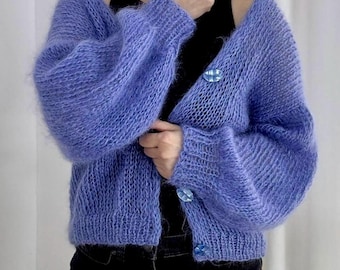 Mohair Cardigan, Fluffy Short Cardigan, Women Wedding