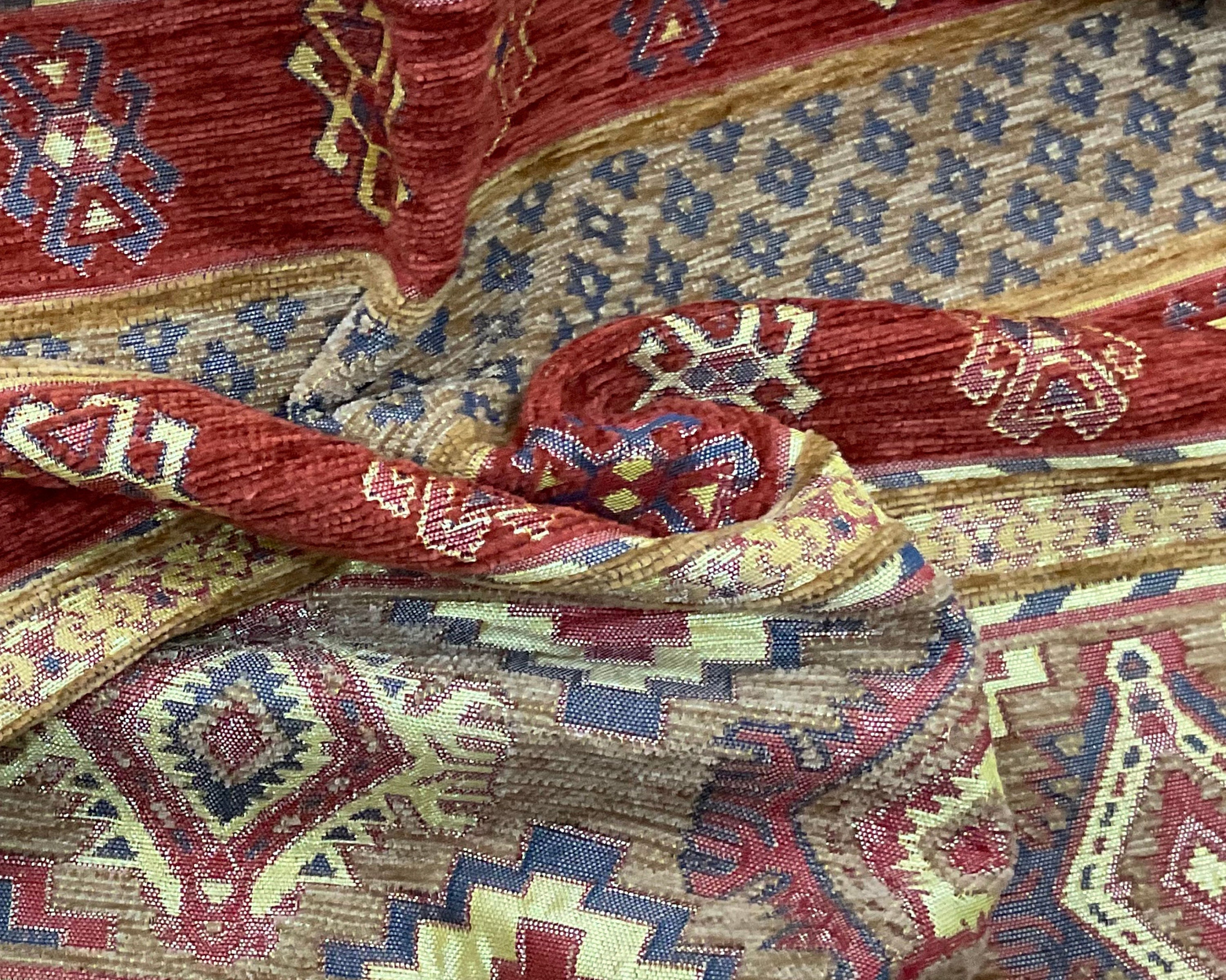 Ethnic Upholstery Fabric, Kilim Fabric, Ottoman Turkish Fabric, Tribal  Tapestry Fabric, Chair, Curtain, Sofa, Bag, Home Decor Fabric by Yard 