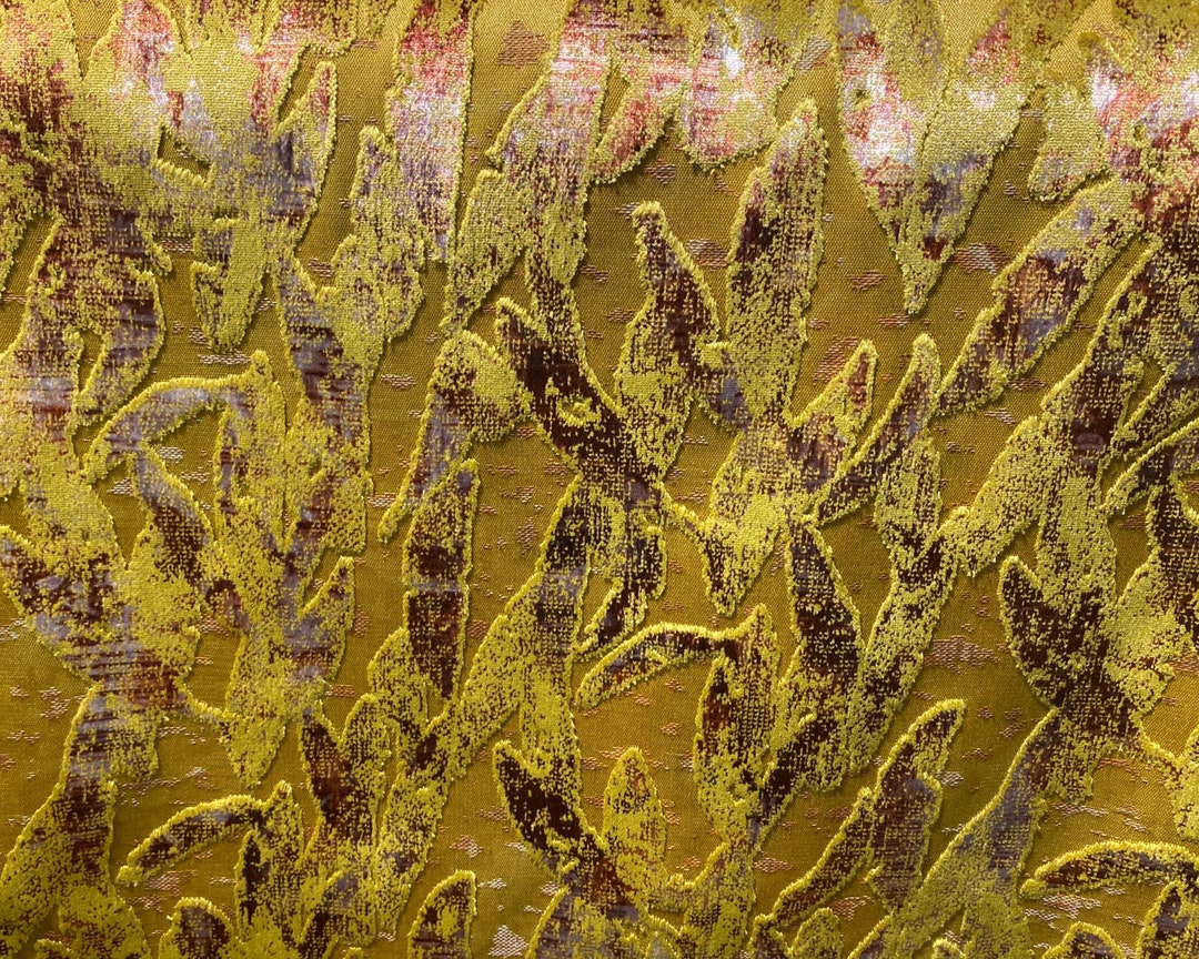 Yellow Upholstery Fabric Upholstery Fabric by the Etsy