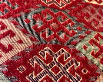 Upholstery Fabric,Turkish Fabric,Jacquard Fabric,Bohemian Chenille Ottoman Rug Home Decor Tapestry Chair Sofa Sofa Furniture Fabric