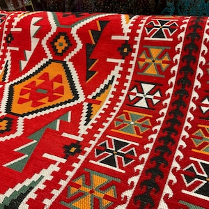 Turkish Fabric,Jacquard Fabric,Upholstery Fabric,Bohemian Chenille Ottoman Rug Home Decor Tapestry Fabric,bag fabric,Upholstery Woven Fabric