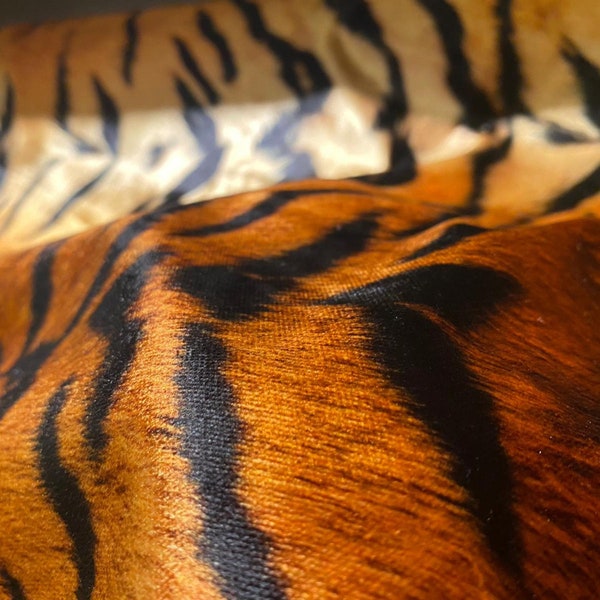 Luxustiermuster, afrikanisches Tierdruck-Möbelgewebe, Samt-Tiger Gedruckt und Polsterstoffmaterial, Digitaldruckgewebe