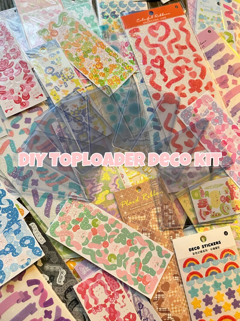 DIY Toploader Deco Kit for Kpop Photocards, Sports Cards, Pokémon Cards, Card Trading Etsy