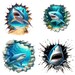 3D Shark Clipart, 3D Shark PNG, Marine Art, Printables - Etsy